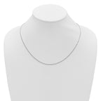 1.3mm 10K White Gold Singapore Chain