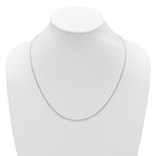 1.3mm 10K White Gold Singapore Chain