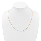 14K Adjustable 1.65mm Semi-Solid D/C Cable Chain