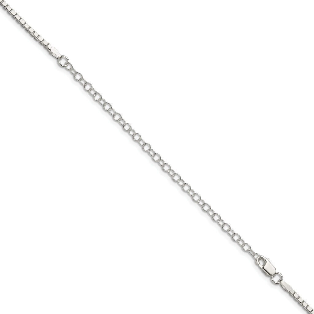 Box Chain Necklace in Sterling Silver, 1.9mm