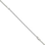 Box Chain Necklace in Sterling Silver, 1.9mm