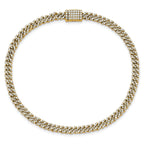 14k 2 carat Lab Grown Diamond VS/SI+ G+ Complete 4mm Pavâ Cuban Link 8 Bracelet