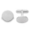 Rhodium-Plated Satin Engravable Cuff Links by Kelly Waters