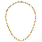 14k Polished 4.75mm Paper Clip Link 18 inch Necklace
