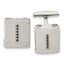 Black CZ Cufflinks in Stainless Steel