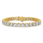 14k 22 1/2 carat Lab Grown Diamond VS/SI+ G+ Complete Tennis Bracelet