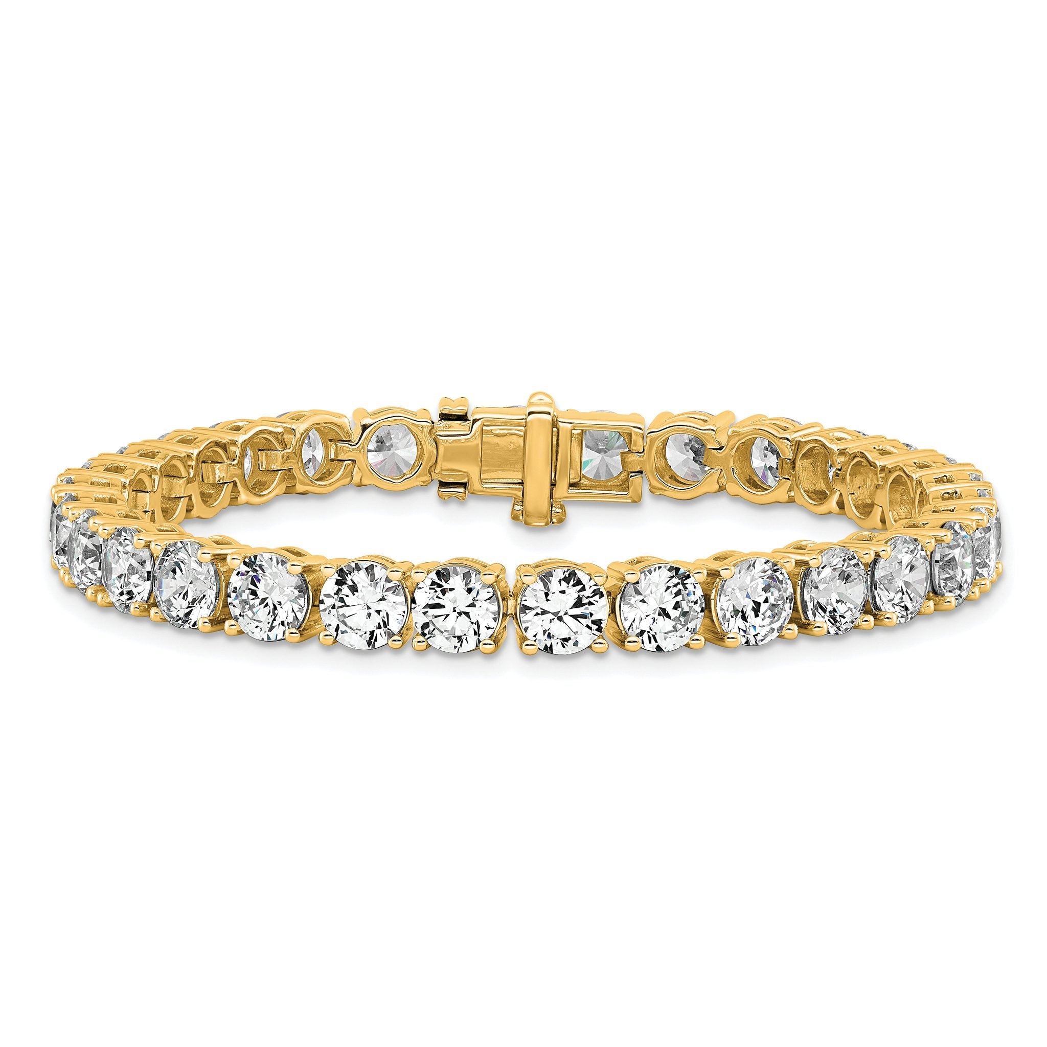 14k 22 1/2 carat Lab Grown Diamond VS/SI+ G+ Complete Tennis Bracelet
