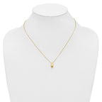 14K Polished Teardrop Necklace