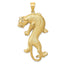 14K Gold Panther Pendant for Men Solid and Casted, Bold Design