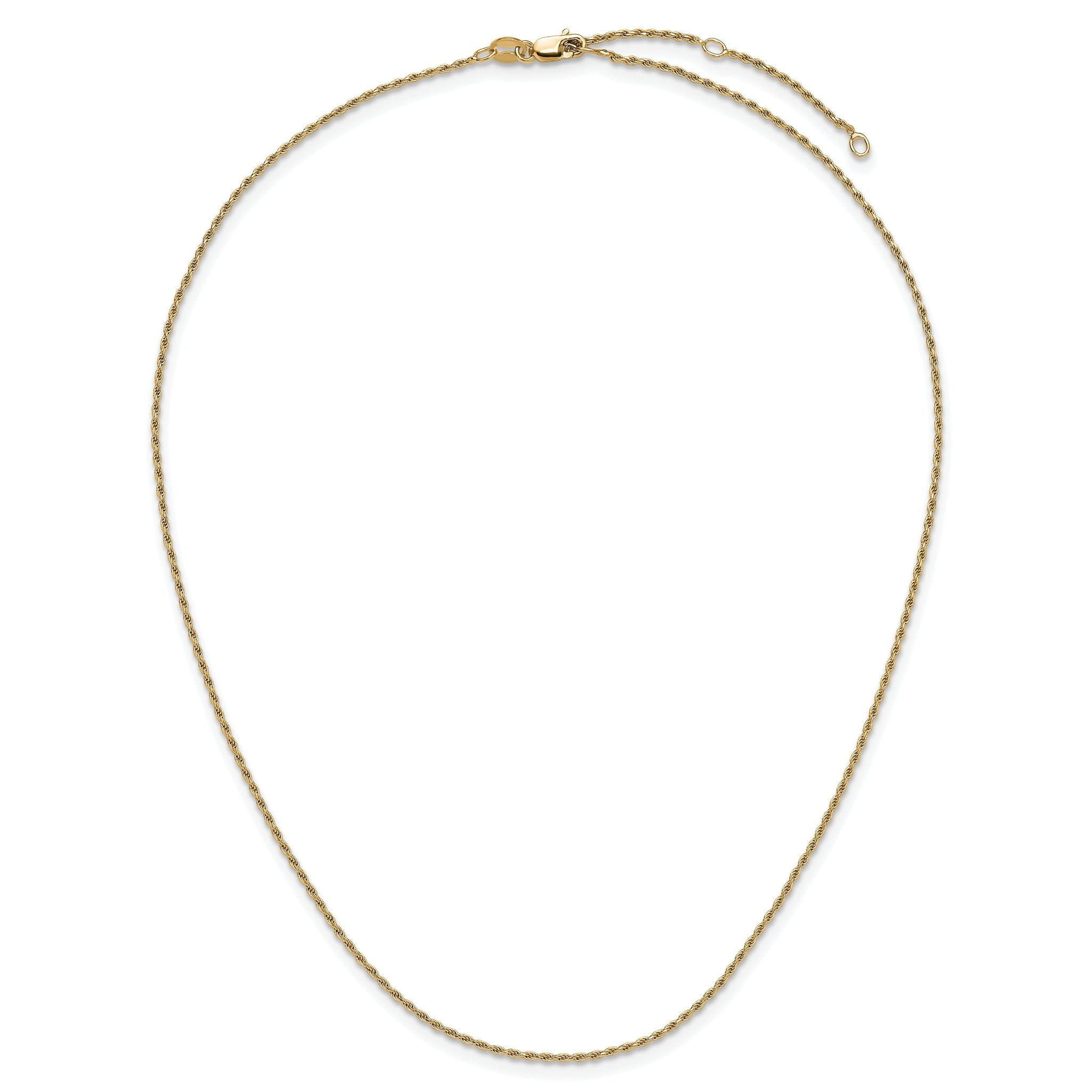 Diamond-Cut Rope Chain in Gold-Plated Sterling Silver