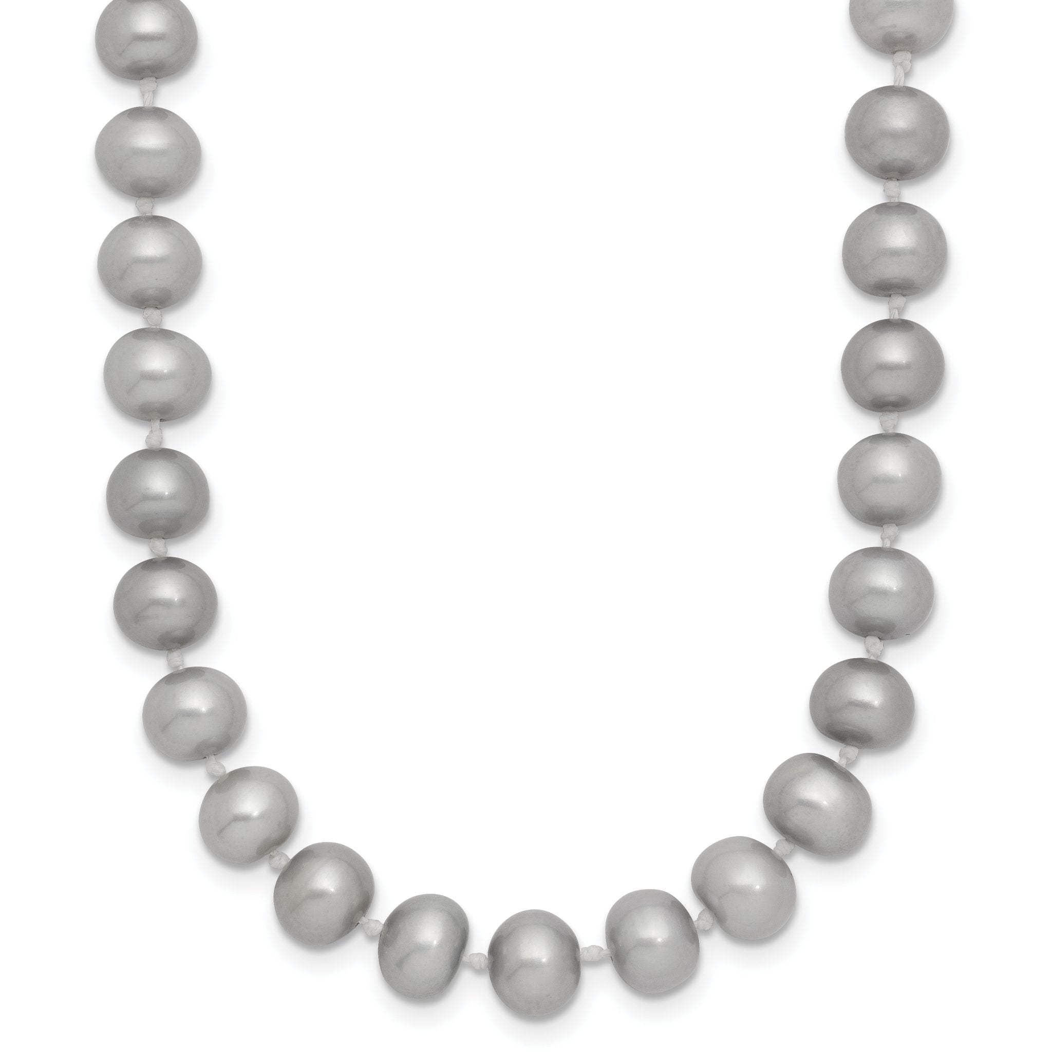 14K 6-7mm Grey Near Round Freshwater Cultured Pearl 16 inch Necklace Main image