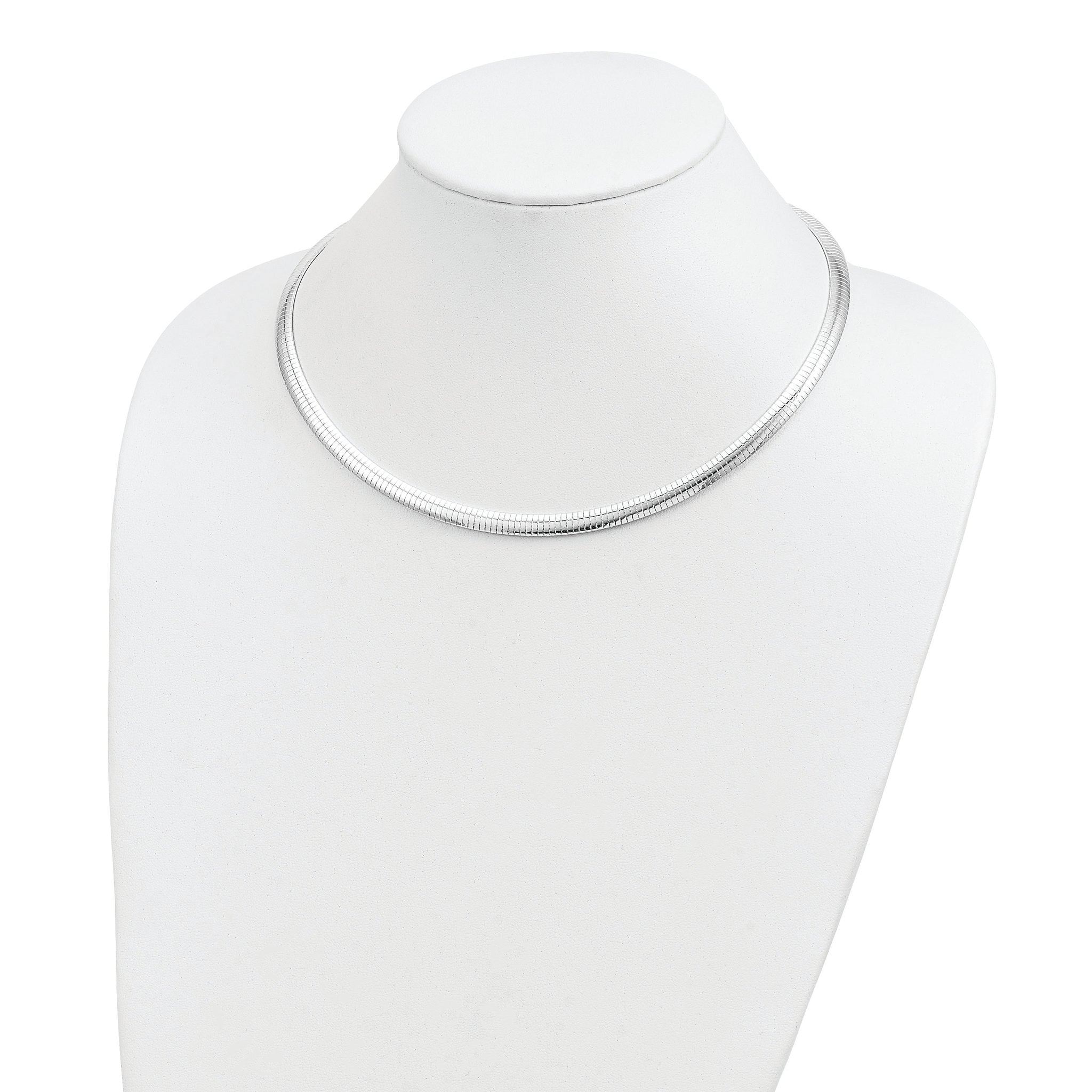 Sterling Silver 6mm Cubetto Necklace