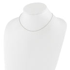 1.25mm 10K White Gold Singapore Chain