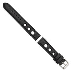 Grand Prix Leather Watch Band in Black, 20mm