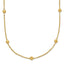 Sophia Jewelers 14K Gold Polished Diamond-Cut Beaded Necklace