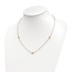 14k Two-tone Polished D/C Necklace
