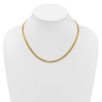 14K Polished Fancy Curb Link Necklace