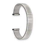 Satin & Polished Flexo Link Watch Band in Silver-Tone Stainless Steel