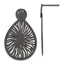 Stainless Steel Black Polished Star Drop Dangle Earrings for Women
