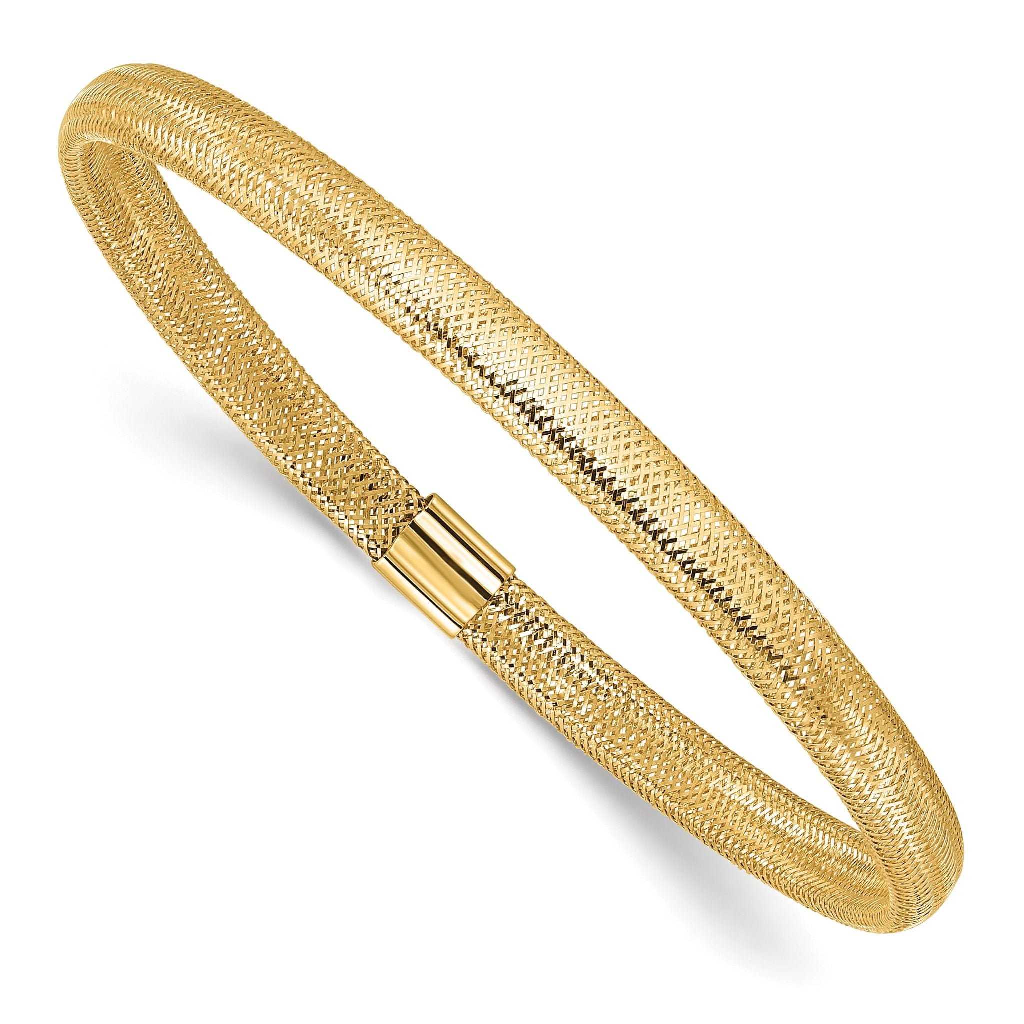 10K Polished Stretch Bracelet Main image
