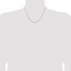 Diamond-Cut Round Box Chain in Sterling Silver
