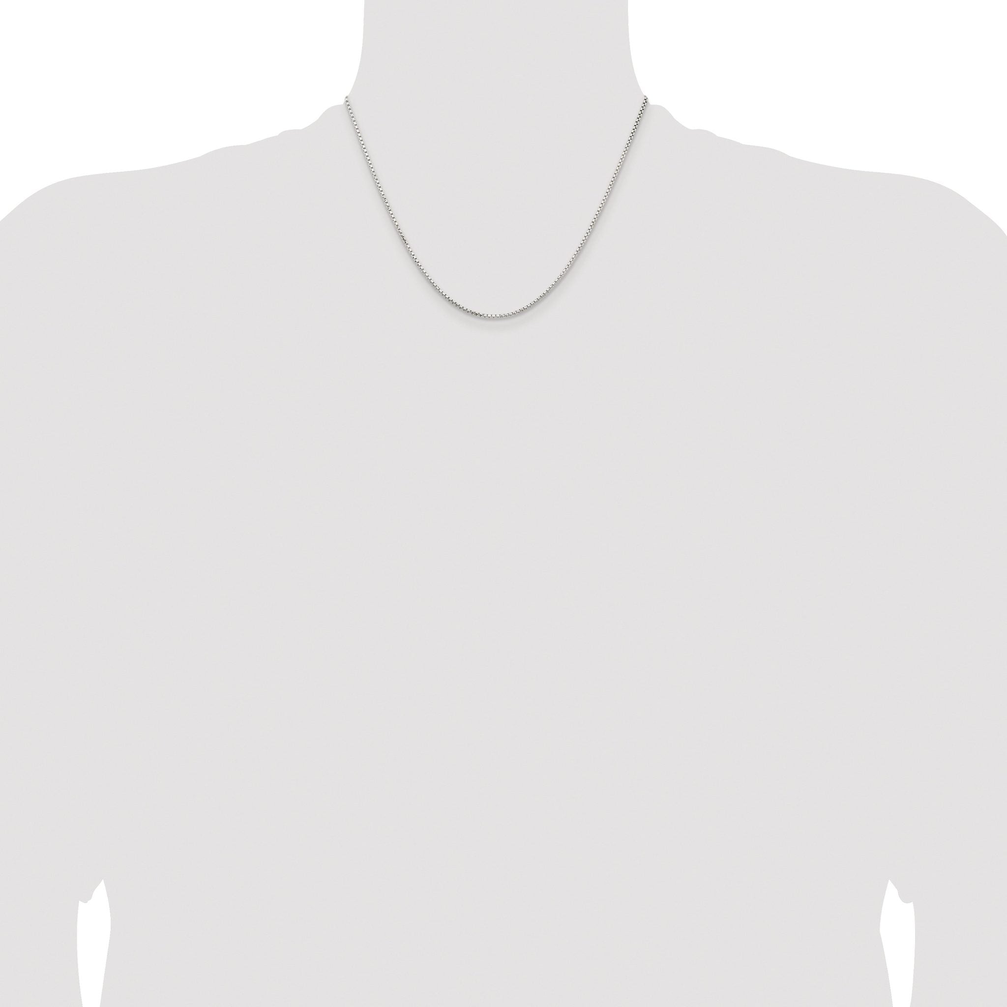 Diamond-Cut Round Box Chain in Sterling Silver