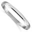14K White Gold Engravable Polished Slip-On Bangle for Women