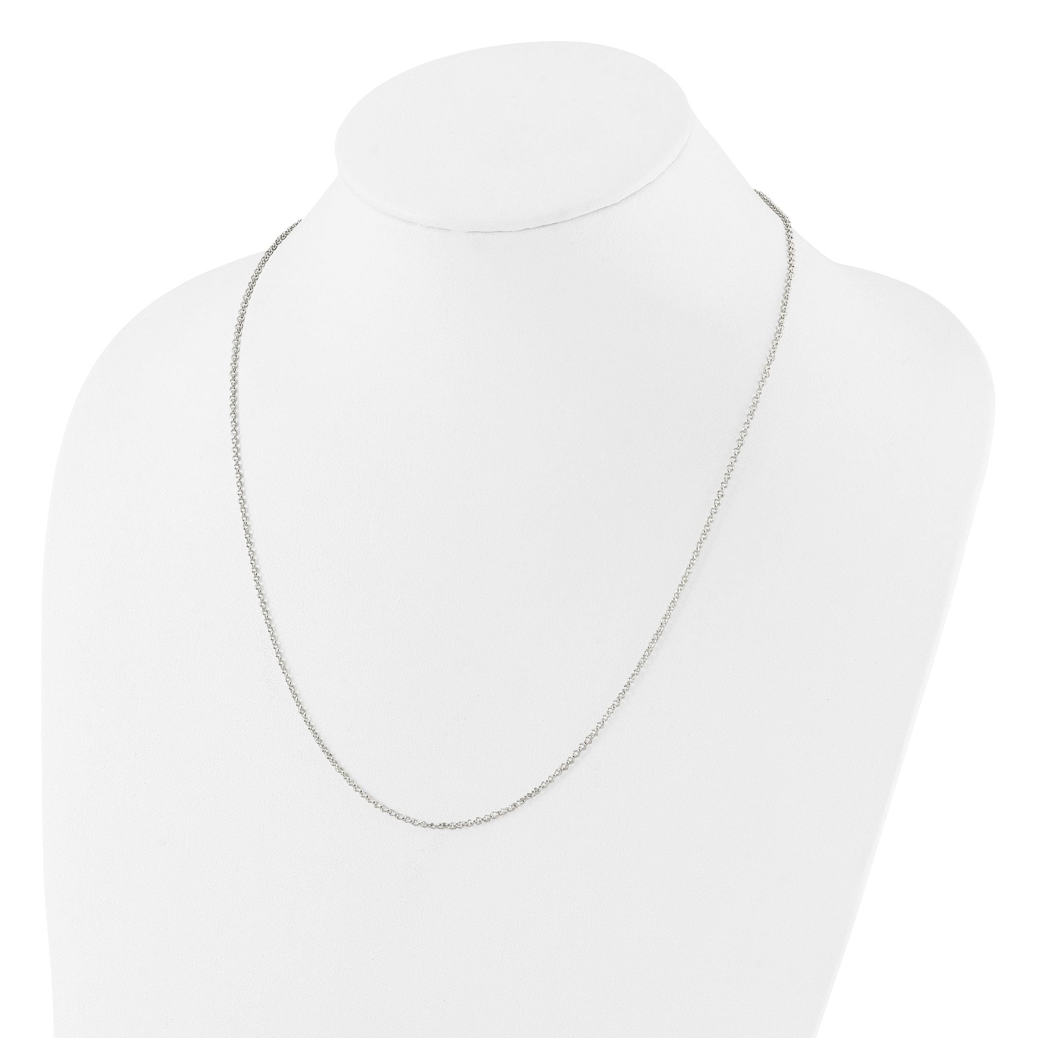 Sterling Silver Polished Adjustable Necklace