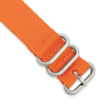 Military Ballistic Watch Band in Orange G10 Nylon, 20mm