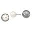 Majestik Rhodium-Plated Sterling Silver Dual Pearl Post Earrings Gift Ready