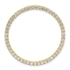 14k 2 carat Lab Grown Diamond VS+ F+ Complete Circle Chain Slide Pendant