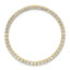 14k 2 carat Lab Grown Diamond VS+ F+ Complete Circle Chain Slide Pendant