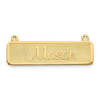 10K Satin Name Plate Bar