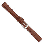 Havana Lizard-Grain Leather Watch Band, 15mm