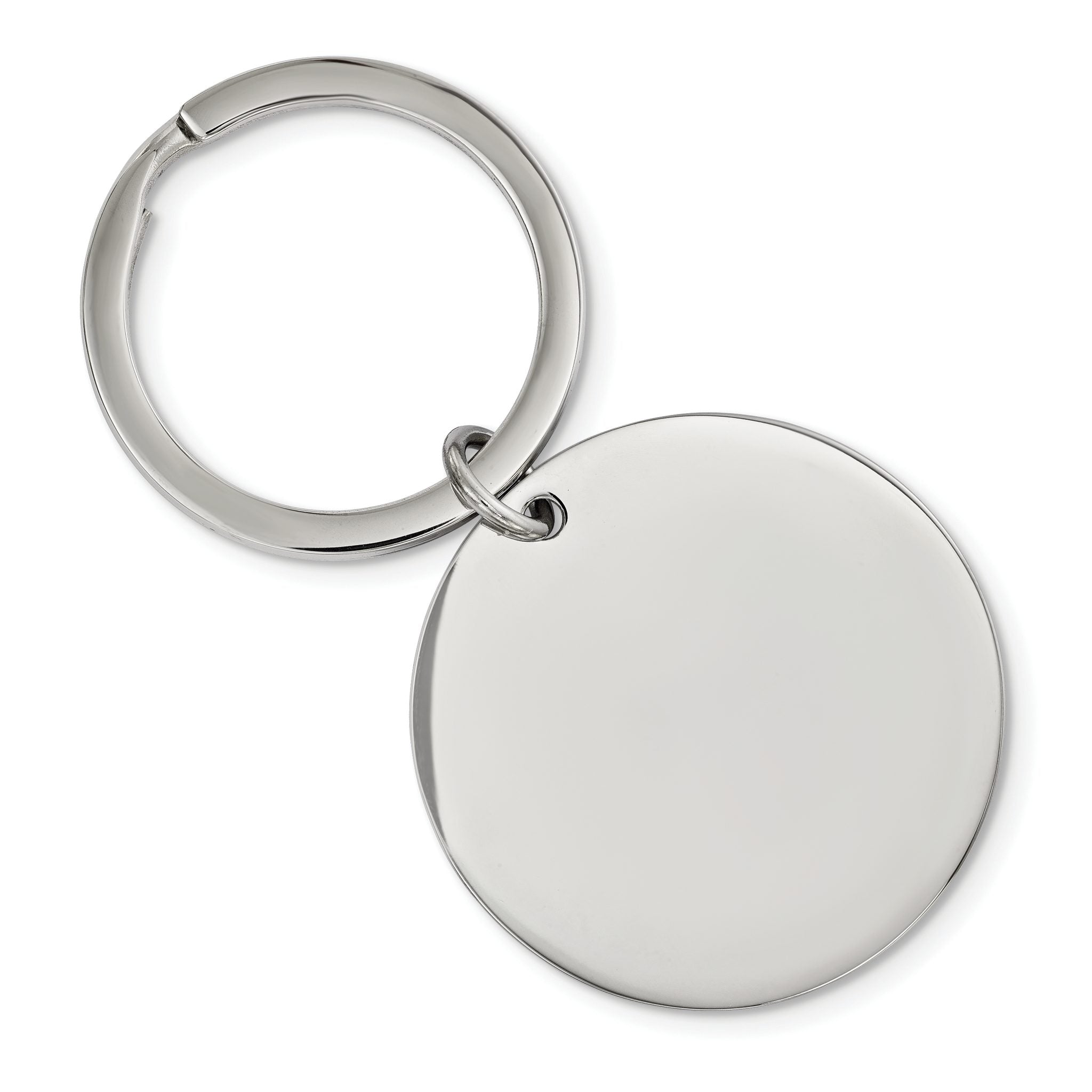 Chisel Stainless Steel Brushed and Polished 1.85mm Reversible Circle Key Ring Main image