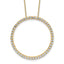 14k 1 1/2 carat Lab Grown Diamond VS+ F+ Complete 18 inch Circle Slide Necklace