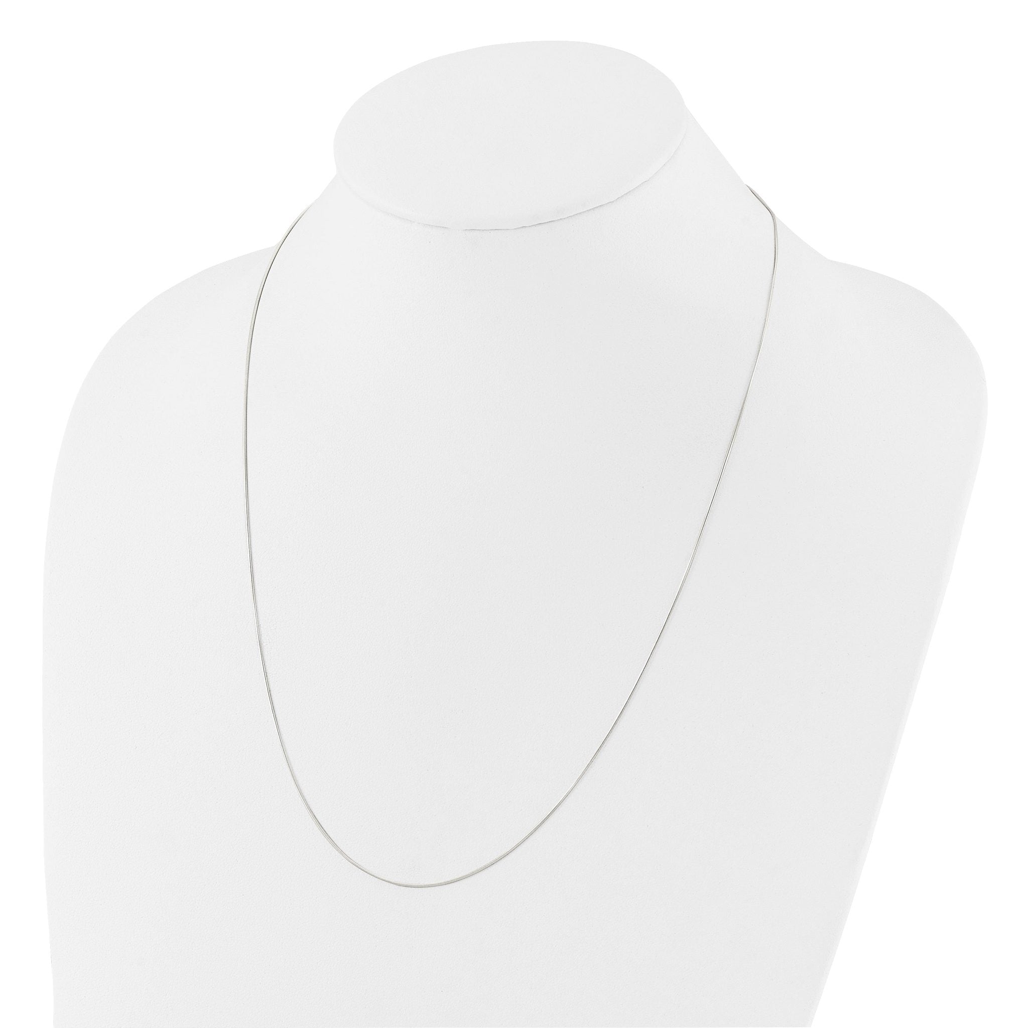Sterling Silver Polished Adjustable Necklace