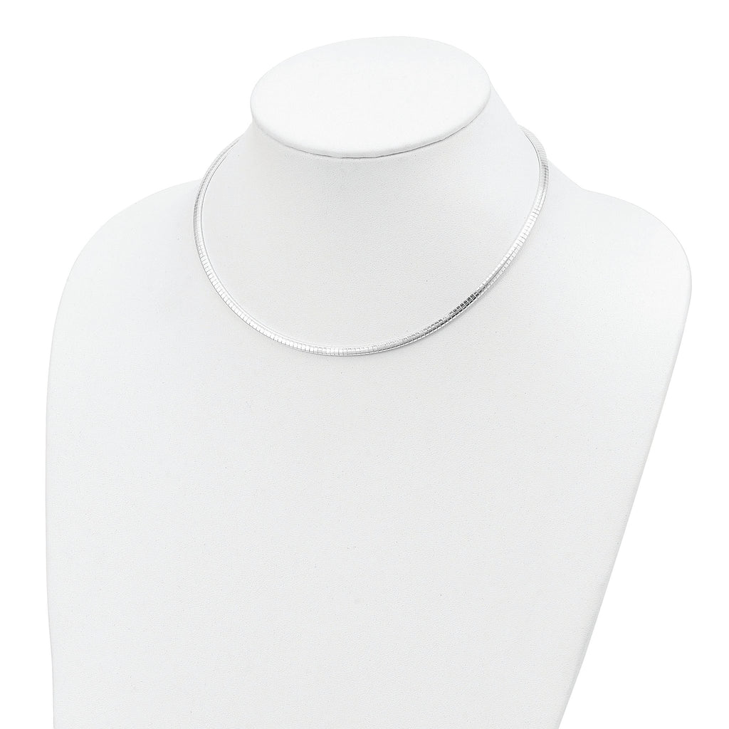Sterling Silver 3.25mm With 2in. Ext Cubetto Chain