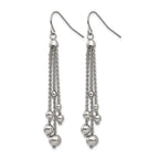 Stainless Steel Polished Drop Dangle Earrings for Women