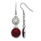 Stainless Steel Polished Drop Dangle Earrings for Women