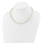 10 Karat 6-7mm White Near-Round Freshwater Cultured Pearl 16 inch Necklace