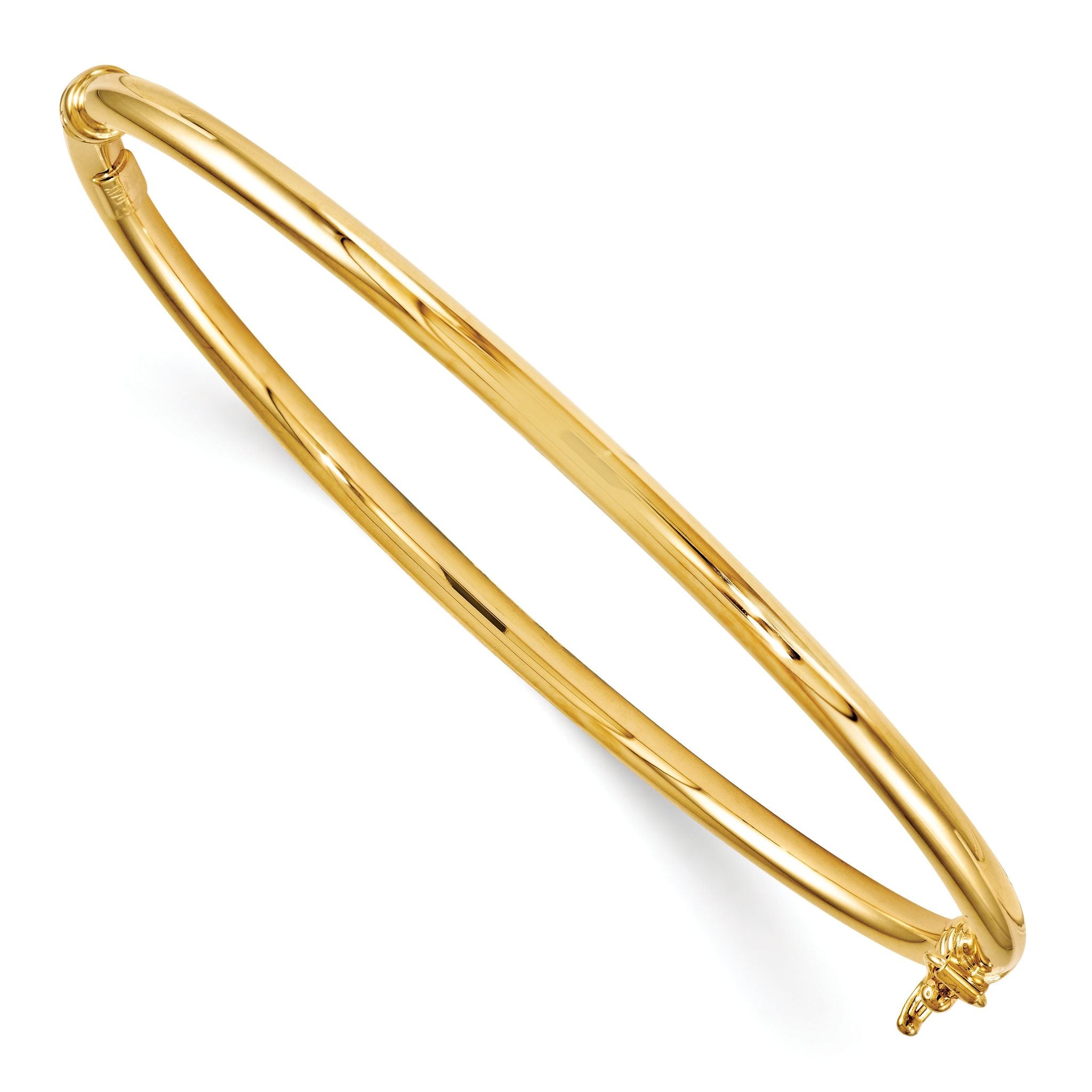 14K Polished Hinged Bangle Main image
