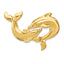 14K Polished Fits Up To 10mm and 8mm Double Dolphins Slide