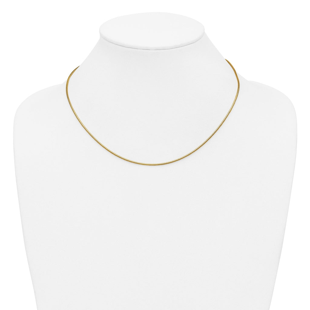 Snake Chain Necklace in 14/20 Gold Filled, 1.5mm