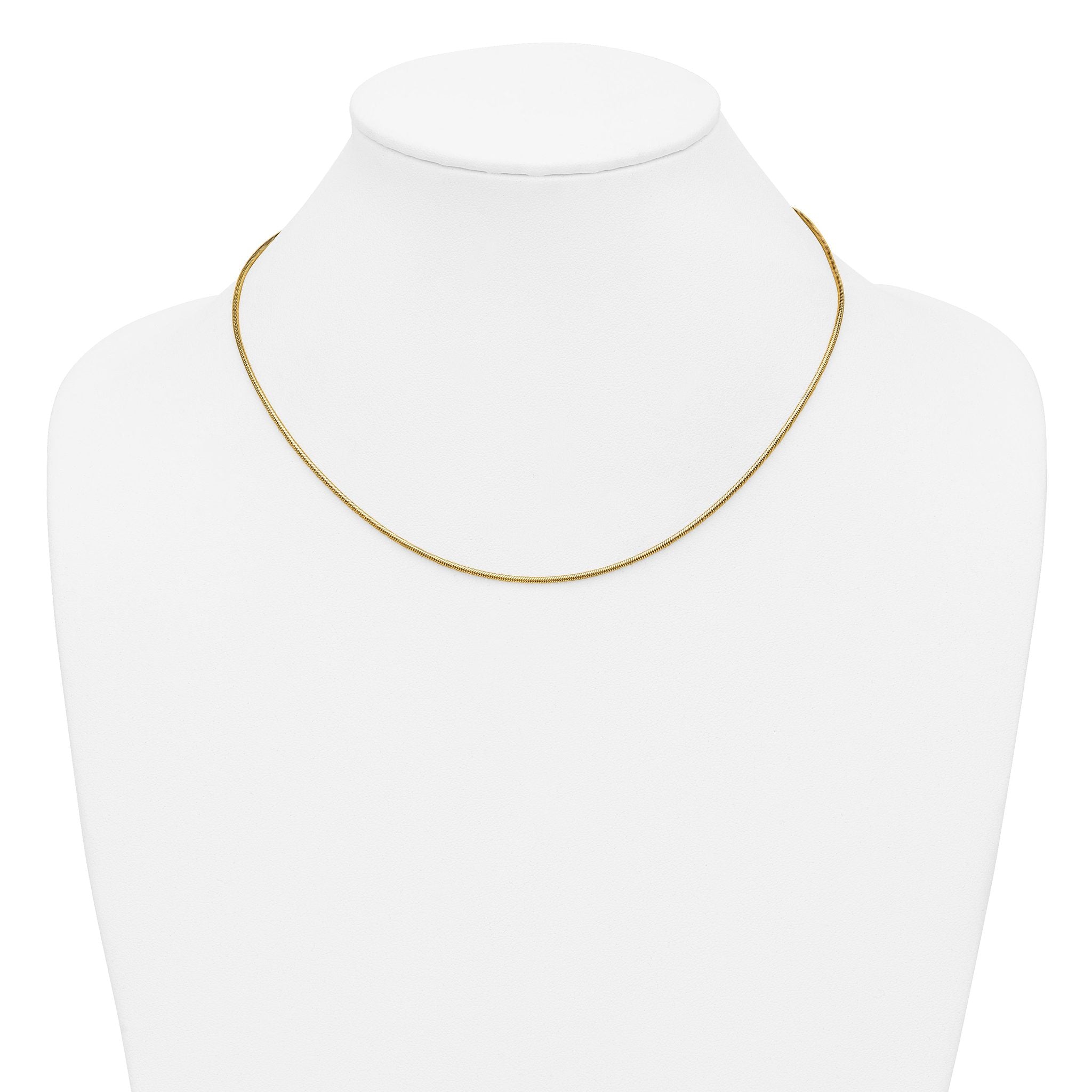 Snake Chain Necklace in 14/20 Gold Filled, 1.5mm