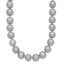14K 8-9mm Grey Near Round Freshwater Cultured Pearl 16 inch Necklace