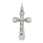 Sophia Jewelers Sterling Silver 925 Polished INRI Crucifix 3D Pendant