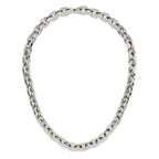 Chisel Stainless Steel Polished 20 inch Square Link Necklace