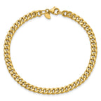 14K Polished Curb Link Bracelet