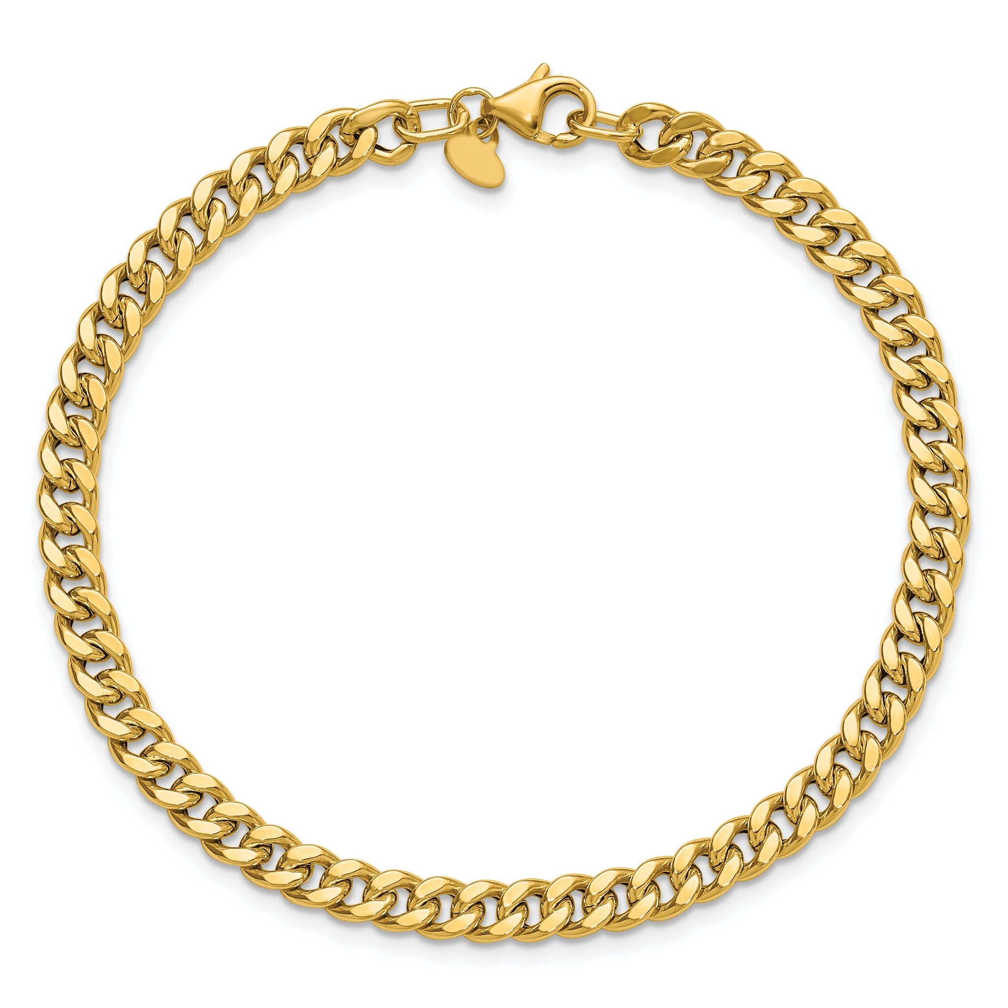 14K Polished Curb Link Bracelet